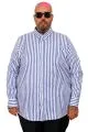 Plus Size Mens Shirt 20399 BLUE
