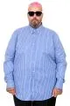 Plus Size Mens Shirt 20399 SAX