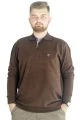 Erkek Sweatshirt  Polo Vnz Selanik 20440 Kahverengi