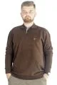 Erkek Sweatshirt  Polo Vnz Selanik 20440 Kahverengi KAHVERENGI