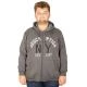 Big-Tall Men Sweatshirt with Hooded and Zippered 20540 Anthracite