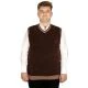 Big Tall Men Cardigan Sweater Vase Thessaloniki Fabric 20547 Brown