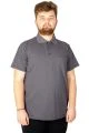 Big-Tall Men's Classic Short Sleeve Polo T-Shirts With Pocket 20550 Smoke
