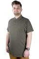 Big-Tall Men's Classic Short Sleeve Polo T-Shirts With Pocket 20550 Khaki