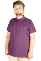 Big-Tall Men's Classic Short Sleeve Polo T-Shirts With Pocket 20550 Purple
