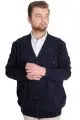Big Size Mens Cardigan DOUBLE FACE 20551 Navy Blue