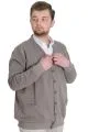 Big Size Mens Cardigan DOUBLE FACE 20551 Light Brown