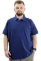 Big-Tall Men Polo T-Shirt Embroidered 20553 Indigo