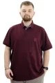Big-Tall Men Polo T-Shirt Embroidered 20553 Plum