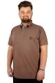 Big-Tall Men Polo T-Shirt Embroidered 20553 Soil