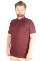 Big Size Men's Polo T-Shirt Choose Your Mode 20554 Plum