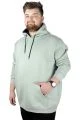 Big Tall Men Hooded Sweatshirt Basic 20562 Green