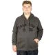 Big-Tall Men Sweatshirt With Hooded and Zippered Champion 20566 Antramelange