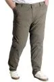 Big Size Mens Linen Trousers Side Pockets 20984 Milk Brown