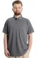 Battal Beden Erkek Tshirt Polo Yaka Cepli Klasik Pike 20552 Antramelanj ANTRASIT