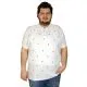 Battal Beden Erkek Tshirt Polo Yaka Flamingo 20407 Beyaz BEYAZ