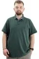 Battal Beden Erkek Tshirt Polo Yaka Nakışlı Klasik Pike 20553 Nefti NEFTI