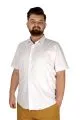 Büyük Beden Erkek No Pocket Lycra Poplin 20353 Beyaz [product_color]