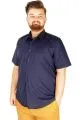 Büyük Beden Erkek No Pocket Lycra Poplin 20353 Lacivert LACIVERT
