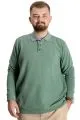 Büyük Beden Erkek Sweat Polo Selanik Nakışlı 20440 Çağla [product_color]