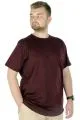 Büyük Beden Erkek Tshirt Bisiklet Yaka Basic 20031 Bordo BORDO