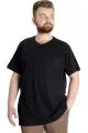 Büyük Beden Erkek Tshirt V Yaka 20032 Siyah SIYAH