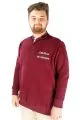 Erkek Sweat Polo Selanik Embroidered 20442 Bordo BORDO