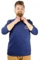 Erkek Sweat Polo Selanik Embroidered 20442 Indigo INDIGO