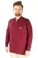 Erkek Sweat Polo Selanik Young Rich 20444 Bordo BORDO