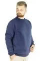 Erkek Sweatshirt Bisiklet Yaka Basic 20131 İndigo INDIGO