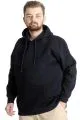 Erkek Sweatshirt Kapşon Pocket Basic 20562 Lacivert  LACIVERT