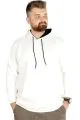 Erkek Sweatshirt Kapşonlu Pocket Basic 20562 Ekru [product_color]