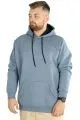 Erkek Sweatshirt Kapşonlu Pocket Basic 20562 Mavi MAVI