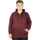 Erkek Sweatshirt Kapşonlu Zippered Basic 20543 Mürdüm MURDUM