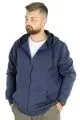 Erkek Sweatshirt Kapşonlu Zippered Basic 20543 İndigo [product_color]