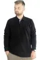 Erkek Sweatshirt  Polo Vnz Selanik 20440 Siyah SIYAH