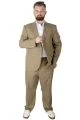 Big-Tall Men Size Suit Superior 21021 Milky Brown