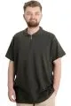 T-shirt Polo Elastic Zipper Collar 21029 Khaki