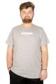 Big-Tall Men Classic Round Collar T-Shirt Reflector Redefined Mode 21101 Gray