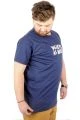 Big-Tall Men T-Shirt Round Collar Weird As Hell 21133 Indigo