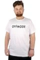 Big-Tall Men T-Shirt Round Collar Offmode 21151 White