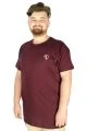Big-Tall Men's Classic Polo T-Shirt Pique Embroidered 21180 Plum