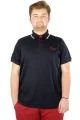 Büyük Beden T-shirt Polo  Authentic Refined 21314 Lacivert