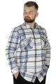 Big Tall Men Shirt Long Sleeve Double Pocket Clamshell Lumberjack 21392 Saxe