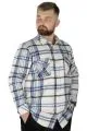 Big Tall Men Shirt Long Sleeve Double Pocket Clamshell Lumberjack 21392 Saxe