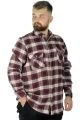 Big Tall Men Shirt Plaid Long Sleeve Lumberjack 21393 Cherry
