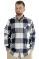 Big Tall Men Shirt Plaid Lumberjack 21394 Indigo
