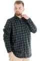 Big Tall Men Shirt Plaid Lumberjack 21394 Black-Green