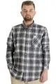 Big Tall Men Shirt Plaid Lumberjack 21394 Black-White