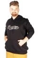 Big Tall Men s Sweatshirt with Hooded Pocket 21509 Black